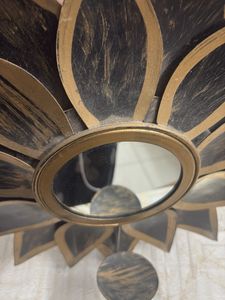 Sunflower Wall Mirror &amp; Candle Holder