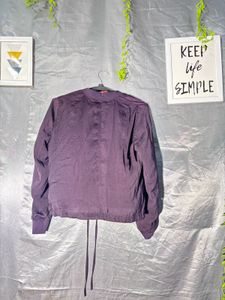 H&amp;M Purple Bomber Jacket