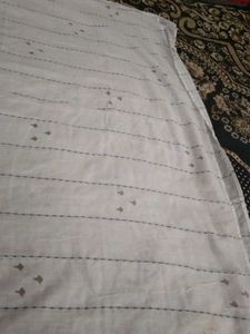 Elegant White Dupatta