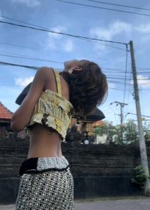 H&amp;M Sunflower Crop Top