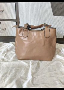 Studded Tan Handbag