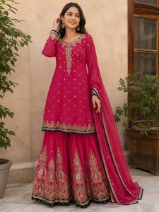 heavy work sharara suit