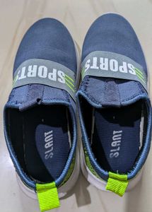 Blue Sports Slip-On Shoes