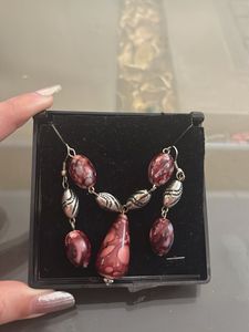 Necklace &amp; earrings with original box
