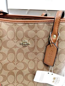 COACH* *SIGNATURE MONOGRAM CITY TOTE BAG*