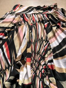 Abstract Print Mini Skirt