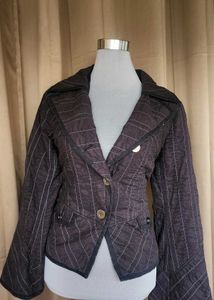 Chic Pinstripe Blazer Jacket
