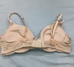 ♥️ Lace Trim Push-Up Bra with Embellishments