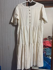 Tiered Cotton Midi Dress