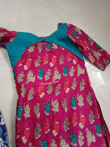 New Pink Top With Hand Print