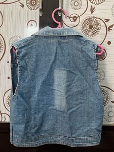 Blue Denim Vest Jacket
