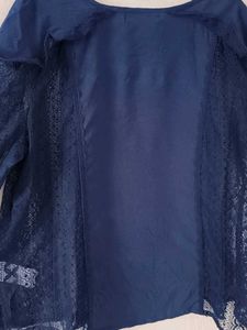 Navy Blue DressBerry Top