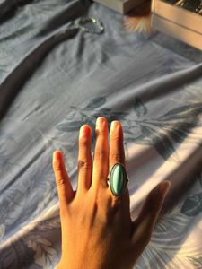 Oval Turquoise Statement Ring