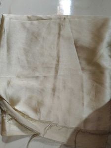 Elegant Cream Silk cloth material