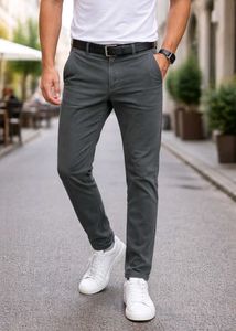 Men's Dark Grey Casual Pants