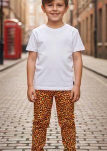 6-7 year Boy's Trending Leopard Pants