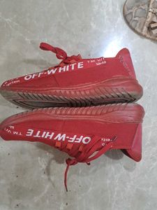 OFF-WHITE Dupe Red Sneakers