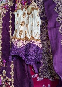 Elegant Purple Floral Kurta Set