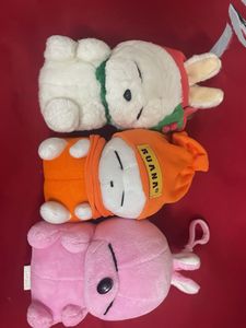 Mashimaro set of 3 soft toy