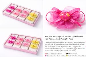 Cute Hair Bows Set of 4