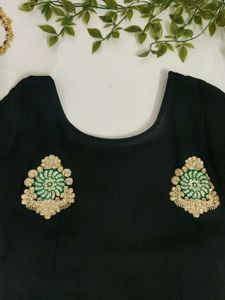 Elegant Black Kurta Set with Dupatta🖤✨