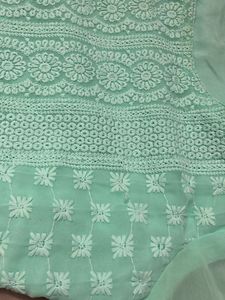 Elegant Mint Green Chikankari Kurta