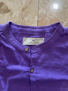 Vibrant Purple Embroidered Kurta