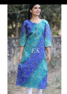 bandhini and navy blue combo