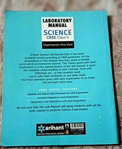 Arihant Class X Science Lab Manual