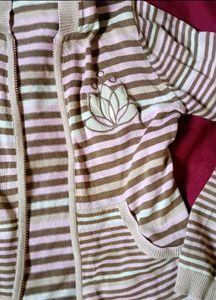 y2k Zip-Up Hoodie with Lotus Design
