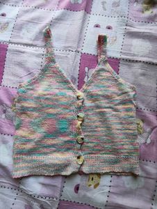 Cropped Knit Tank Top