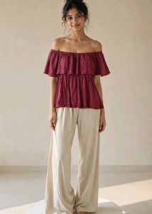 peach colour top