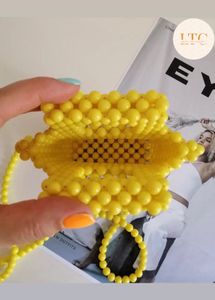 Yellow Bag Handmade Beaded