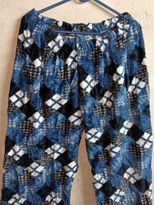 Women's Fleece Fashion Pajama Night Pants Multicol