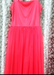 Stunning Coral Tulle Gown