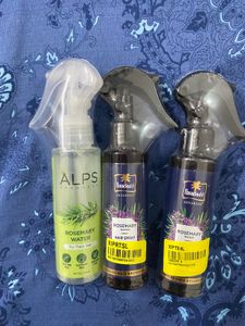 3bottle combo Rosemary Hair Water Spray