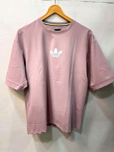Adidas Pink Trefoil Logo T-Shirt