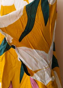 Vibrant Floral Print Midi Dress