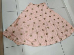 Beautiful Peach Embroidered chaniya