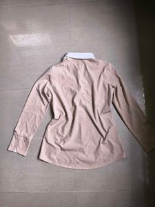 Beige Collared Shirt