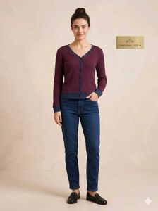 Striped Long Sleeve Button-Up Top/sweater