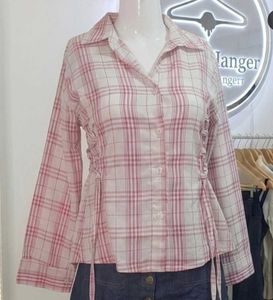 Chic Plaid Button-Up Top