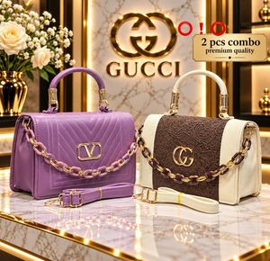Designer Handbag Combo - 2 Pcs