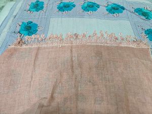 Peach Embroidered Dupatta