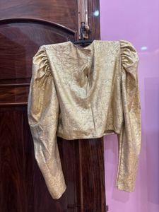 Zara Gold Crop Top