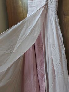 Elegant Pink Gown with Floral Detail