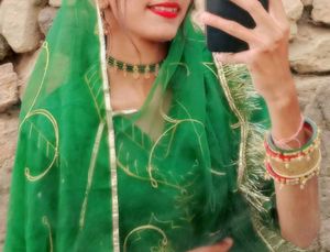 Green Floral Embroidered Lehenga Choli Set