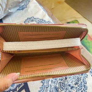 Floral Wallet with Pom