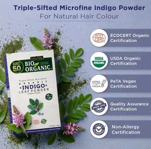 For black Hair- Bio Organic Indigo 🌿 powder