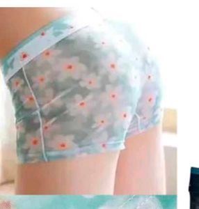 Men's Floral Sheer Boxer Briefs set